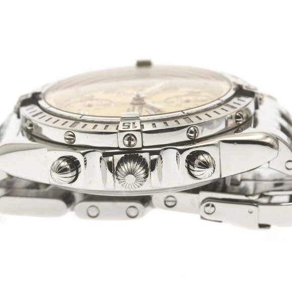 BREITLING Chronomat A13352 Date beige Dial Automatic Men\'s Watch
